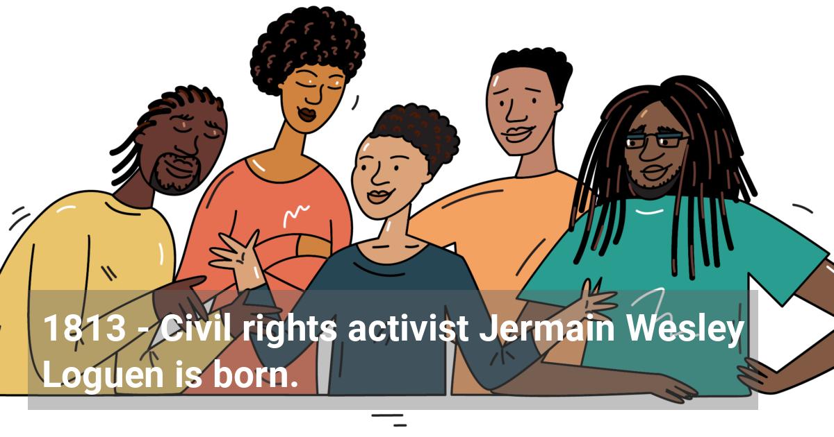 Civil Rights activist Jermain Wesley Loguen is born.; ?>